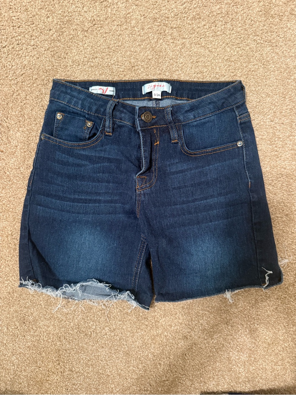 Vigoss Dark Blue Denim Cutoff Shorts